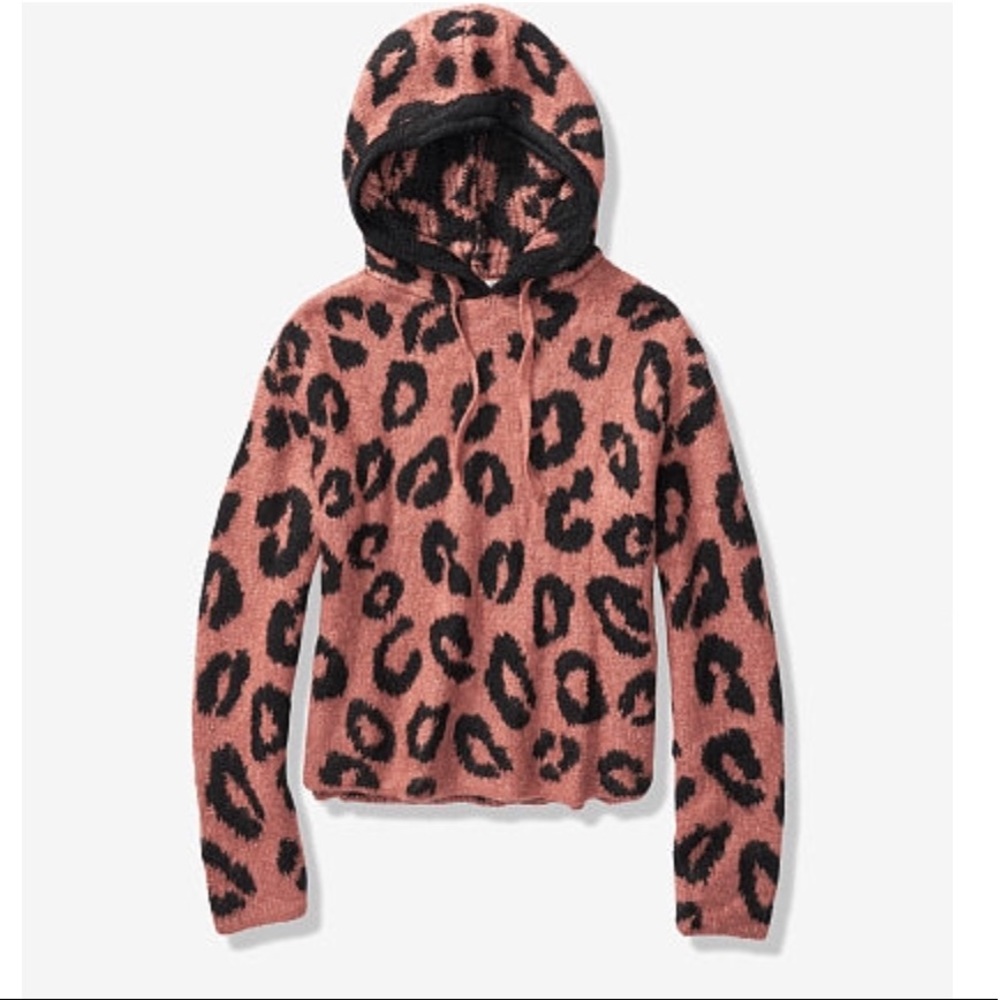 5 for $50 VS pink ribbed boyfriend sweater
